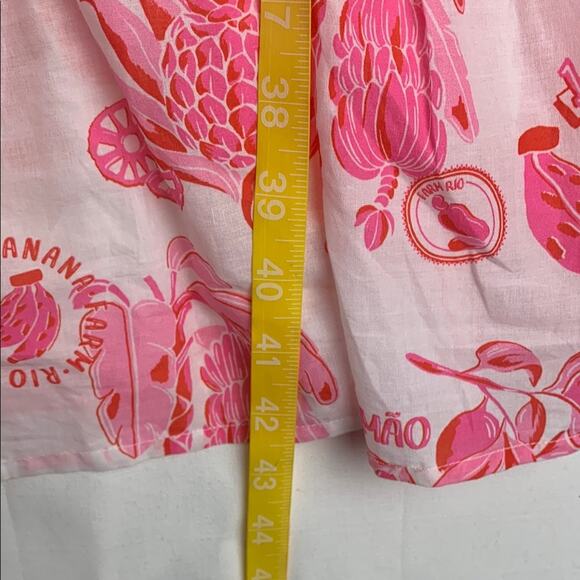 FARM Rio size medium tiered midi cutout new Colorful Tropical Print Dress coveru - Picture 9 of 16